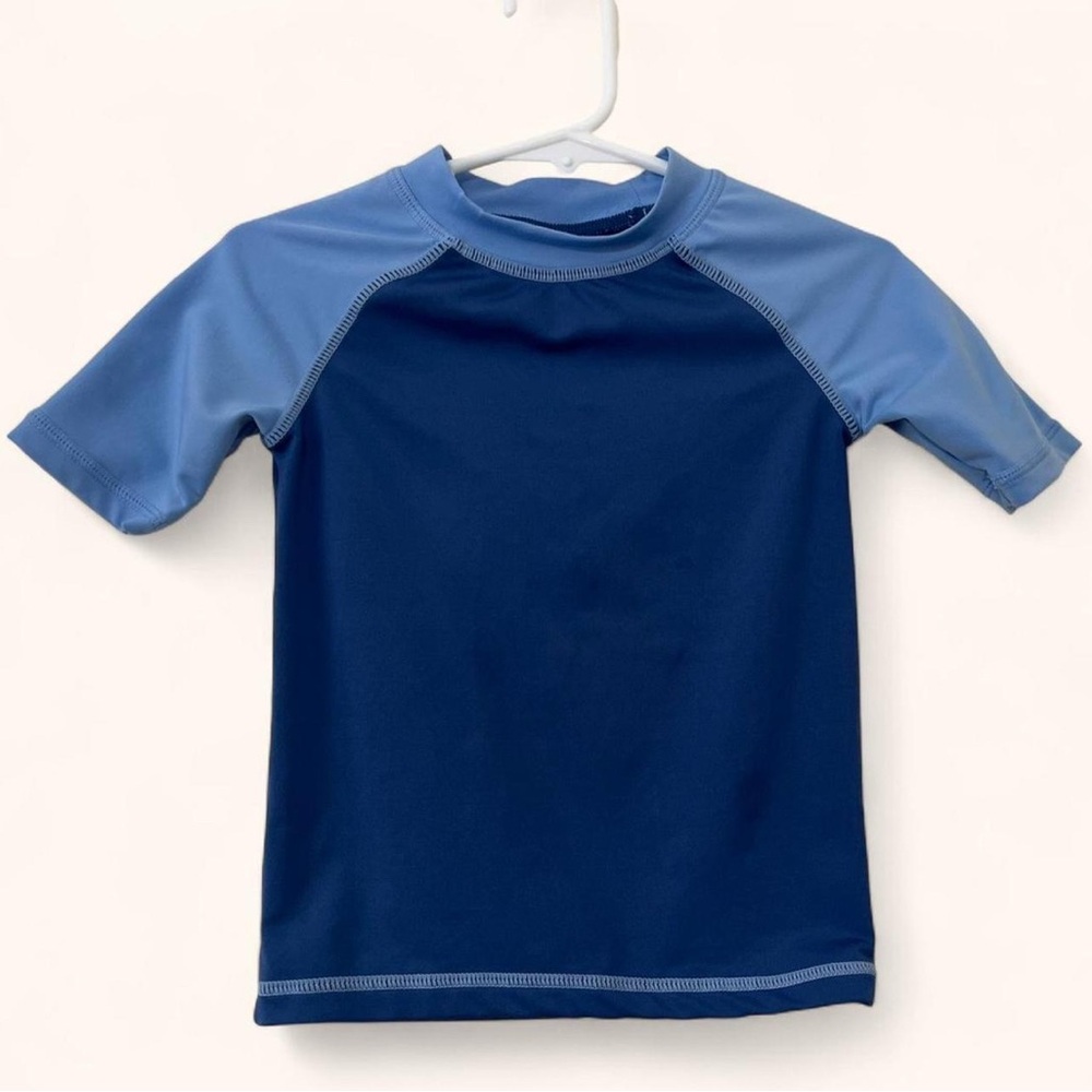 2T Tommy Bahama Short Sleeve Rash Guard Color Block Toddler Boy Summer Swimwear